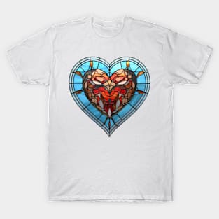 Stained Glass Heart #5 T-Shirt